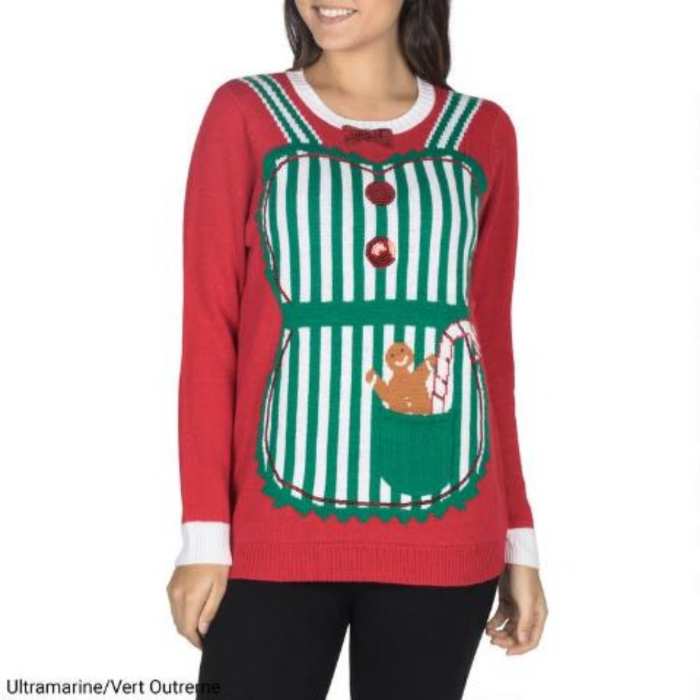 SALE!! Christmas sweater apron NWT